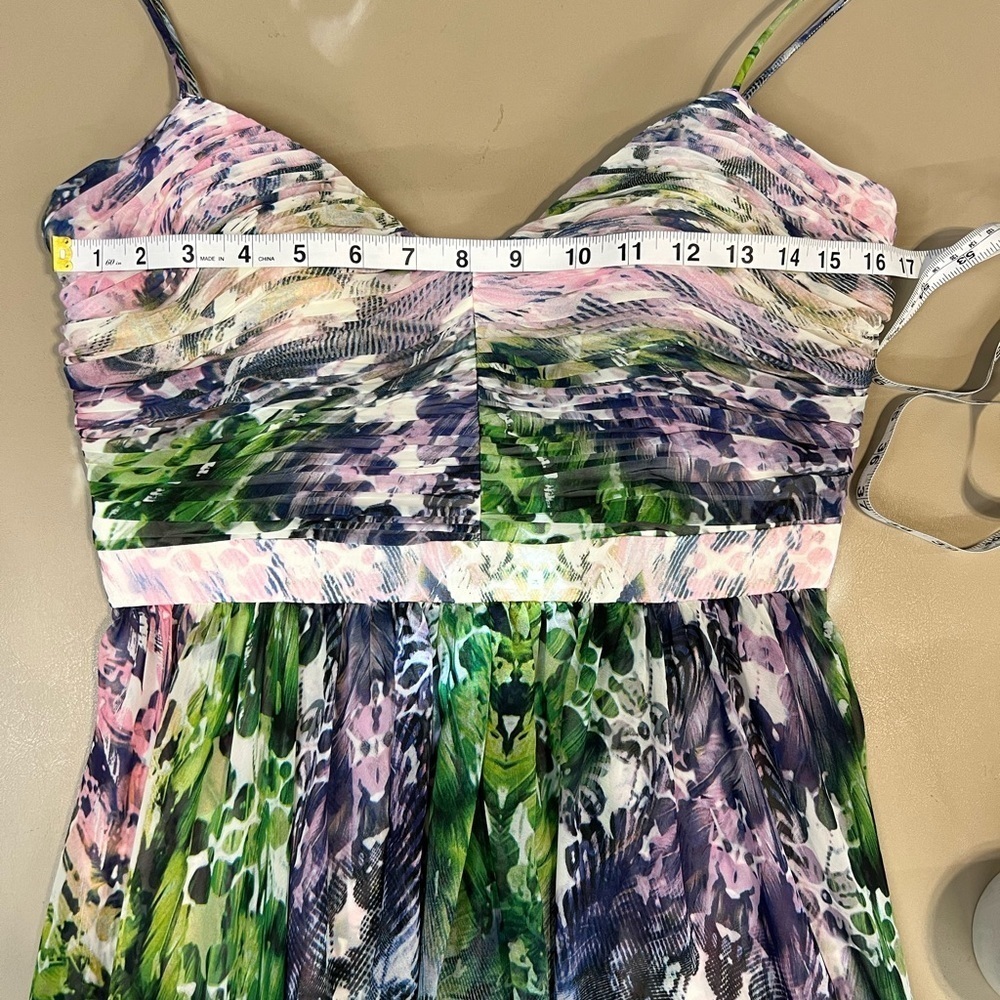 Aidan Mattox Floral‎ High Low Dress Size 10 - Picture 9 of 10